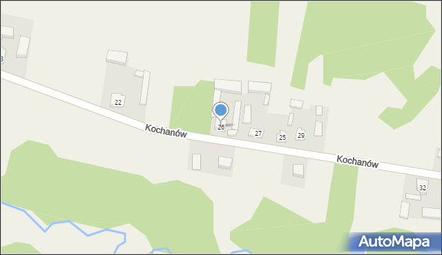 Kochanów, Kochanów, 26, mapa Kochanów