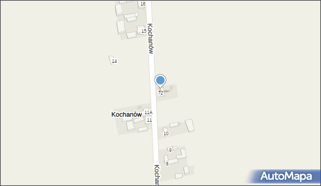 Kochanów, Kochanów, 72, mapa Kochanów