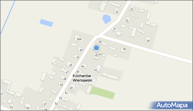 Kochanów Wieniawski, Kochanów Wieniawski, 41, mapa Kochanów Wieniawski