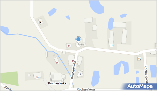 Kochanówka, Kochanówka, 12, mapa Kochanówka