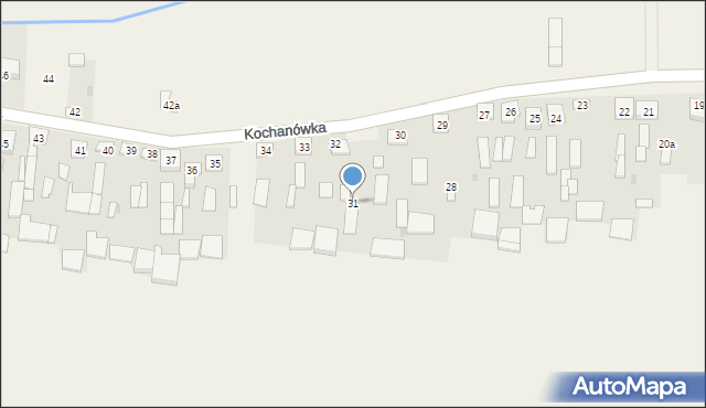 Kochanówka, Kochanówka, 31, mapa Kochanówka