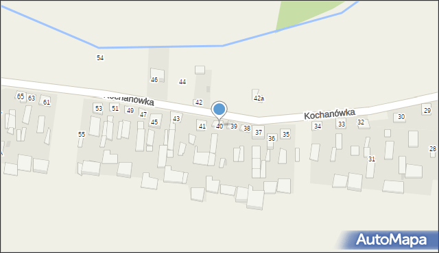 Kochanówka, Kochanówka, 40, mapa Kochanówka