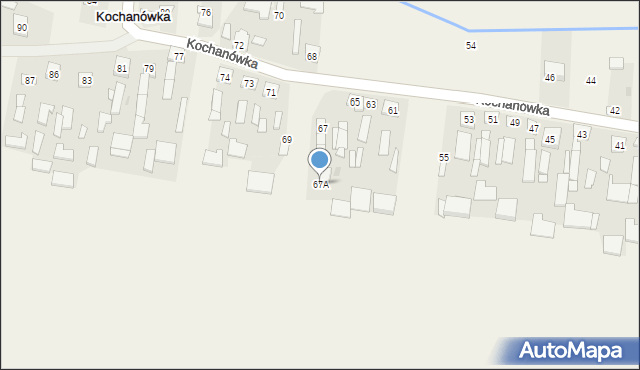 Kochanówka, Kochanówka, 67A, mapa Kochanówka