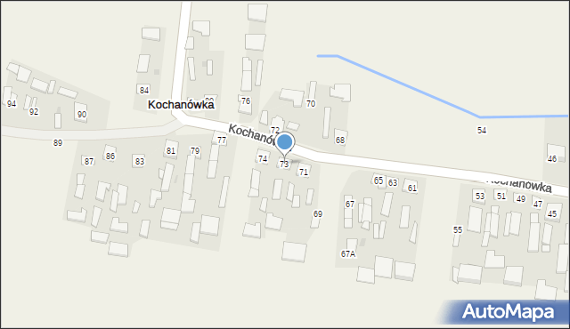 Kochanówka, Kochanówka, 73, mapa Kochanówka