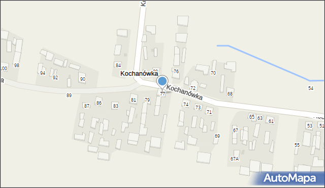 Kochanówka, Kochanówka, 77, mapa Kochanówka