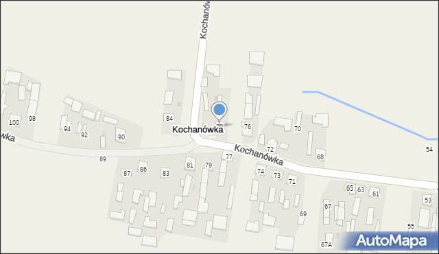 Kochanówka, Kochanówka, 80, mapa Kochanówka