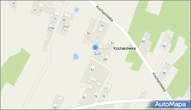 Kochanówka, Kochanówka, 77, mapa Kochanówka