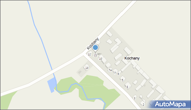 Kochany, Kochany, 11, mapa Kochany