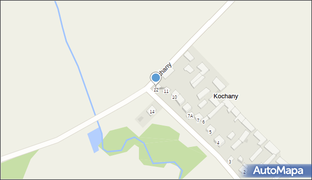 Kochany, Kochany, 12, mapa Kochany