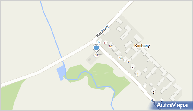 Kochany, Kochany, 14, mapa Kochany