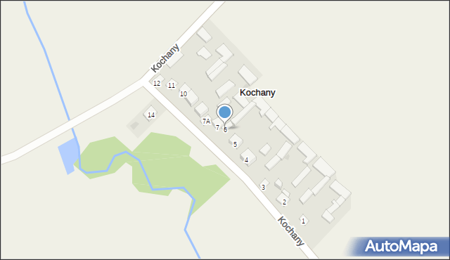 Kochany, Kochany, 6, mapa Kochany