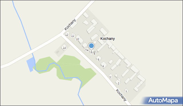 Kochany, Kochany, 7, mapa Kochany