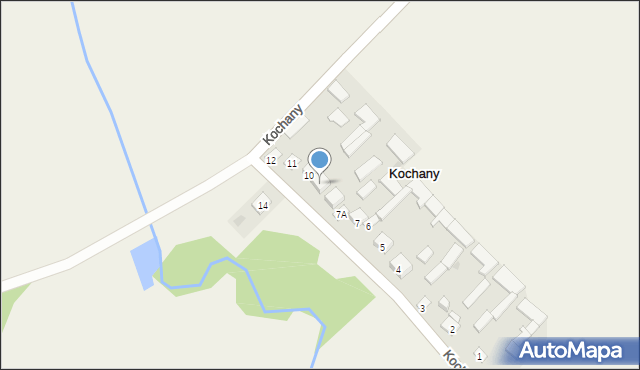 Kochany, Kochany, 9, mapa Kochany