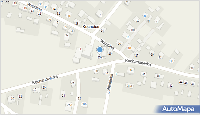 Kochcice, Kochanowicka, 25a, mapa Kochcice