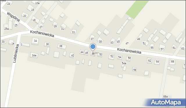 Kochcice, Kochanowicka, 48, mapa Kochcice