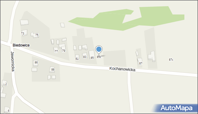 Kochcice, Kochanowicka, 85c, mapa Kochcice