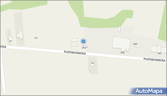 Kochcice, Kochanowicka, 87a, mapa Kochcice