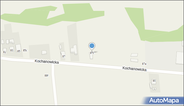 Kochcice, Kochanowicka, 87c, mapa Kochcice