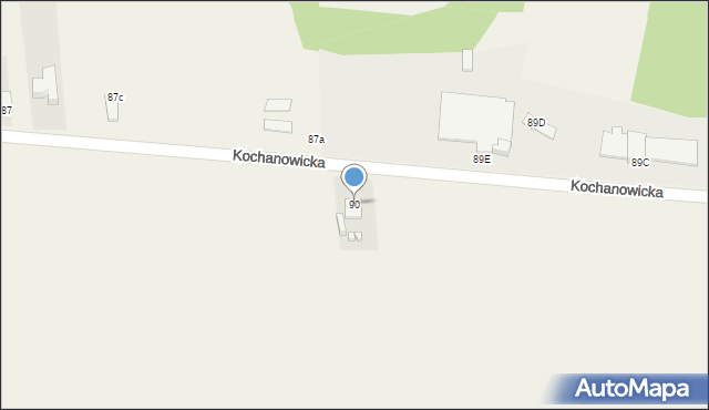 Kochcice, Kochanowicka, 90, mapa Kochcice