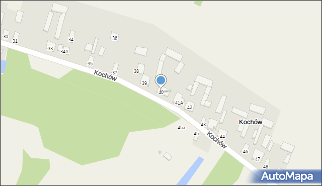 Kochów, Kochów, 40, mapa Kochów