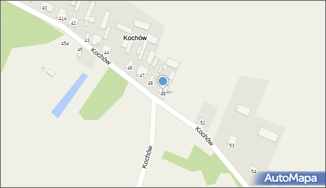 Kochów, Kochów, 49, mapa Kochów