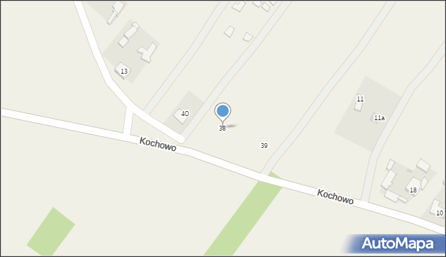 Kochowo, Kochowo, 38, mapa Kochowo