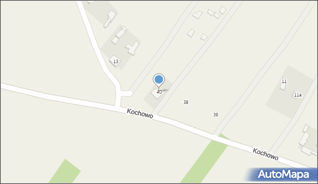 Kochowo, Kochowo, 40, mapa Kochowo