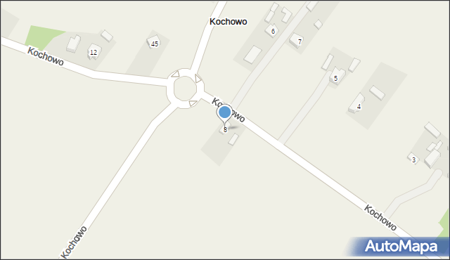 Kochowo, Kochowo, 8, mapa Kochowo