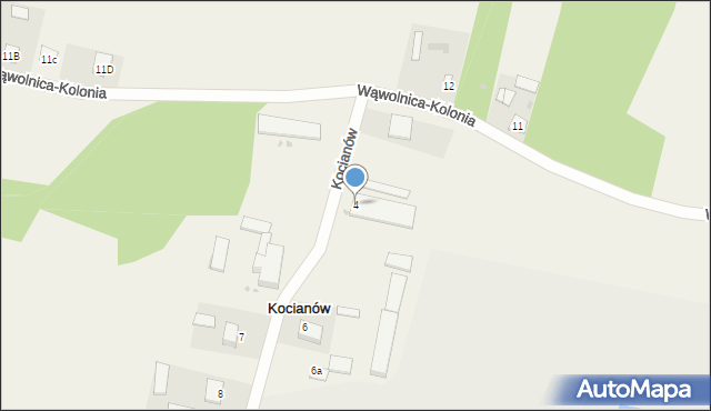 Kocianów, Kocianów, 4, mapa Kocianów