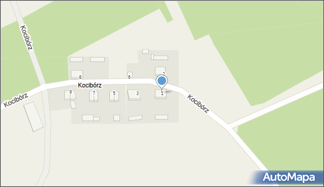 Kocibórz, Kocibórz, 1, mapa Kocibórz