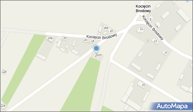 Kocięcin Brodowy, Kocięcin Brodowy, 17, mapa Kocięcin Brodowy