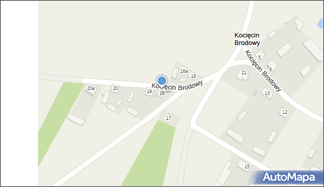 Kocięcin Brodowy, Kocięcin Brodowy, 18, mapa Kocięcin Brodowy