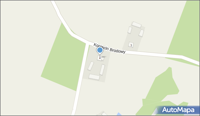 Kocięcin Brodowy, Kocięcin Brodowy, 4, mapa Kocięcin Brodowy