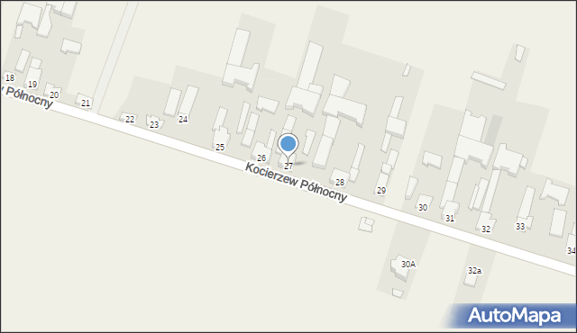 Kocierzew Północny, Kocierzew Północny, 27, mapa Kocierzew Północny
