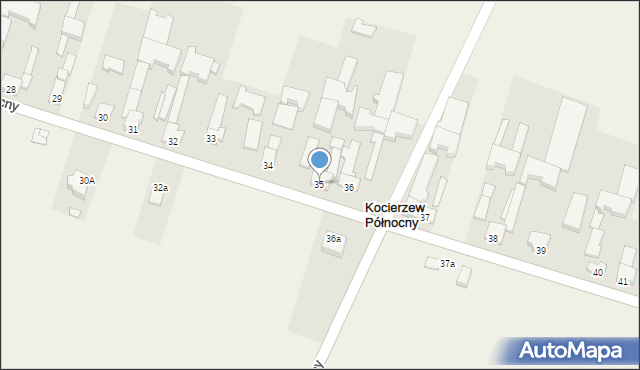 Kocierzew Północny, Kocierzew Północny, 35, mapa Kocierzew Północny