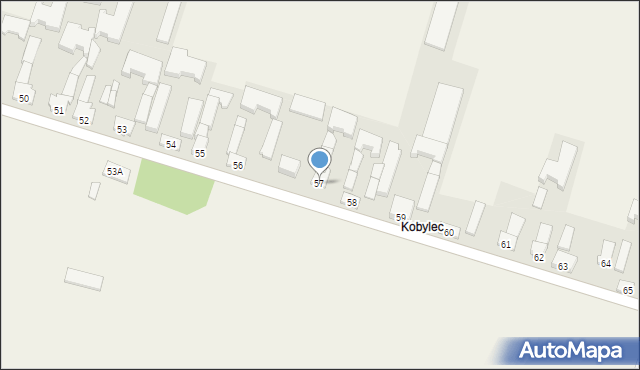 Kocierzew Północny, Kocierzew Północny, 57, mapa Kocierzew Północny