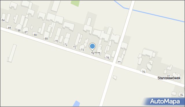 Kocierzew Północny, Kocierzew Północny, 74, mapa Kocierzew Północny