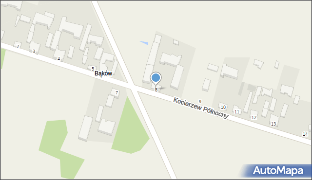 Kocierzew Północny, Kocierzew Północny, 8, mapa Kocierzew Północny