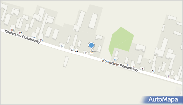 Kocierzew Południowy, Kocierzew Południowy, 10, mapa Kocierzew Południowy