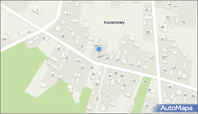 Kocierzowy, Kocierzowy, 101, mapa Kocierzowy