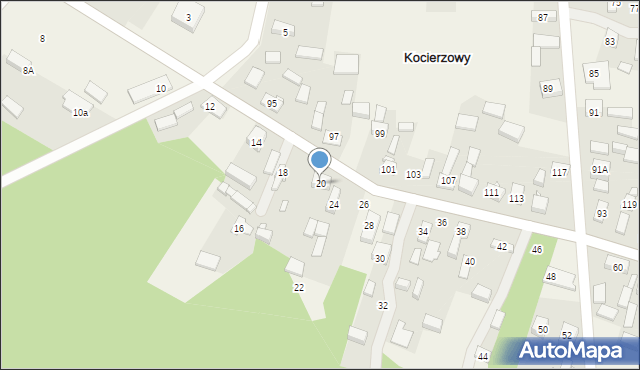 Kocierzowy, Kocierzowy, 20, mapa Kocierzowy