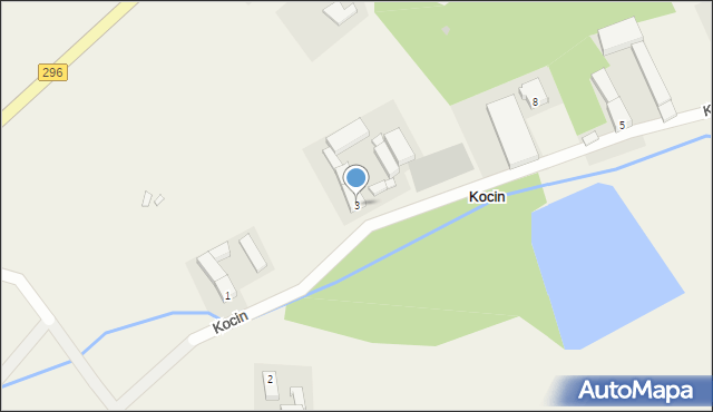 Kocin, Kocin, 3, mapa Kocin