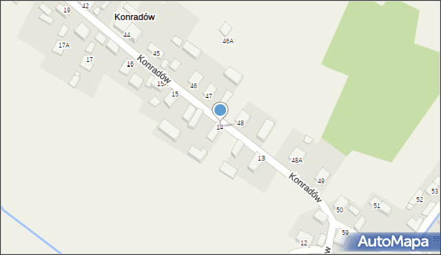 Kocina, Kocina, 14, mapa Kocina