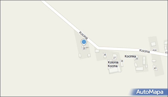 Kocina, Kocina, 35, mapa Kocina