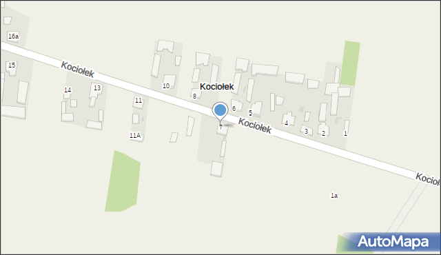 Kociołek, Kociołek, 7, mapa Kociołek