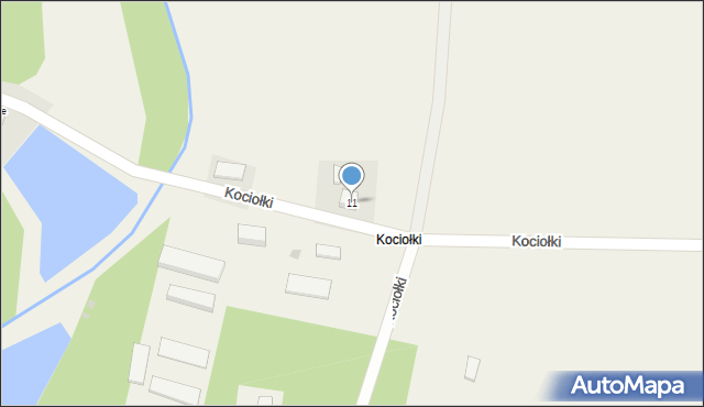 Kociołki, Kociołki, 11, mapa Kociołki