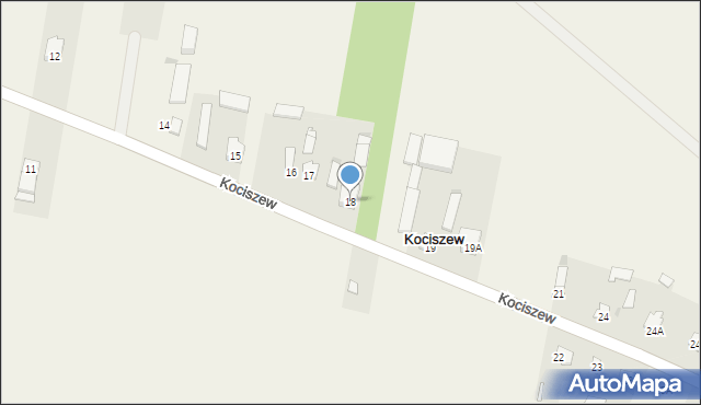 Kociszew, Kociszew, 18, mapa Kociszew