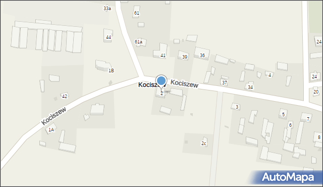 Kociszew, Kociszew, 2, mapa Kociszew