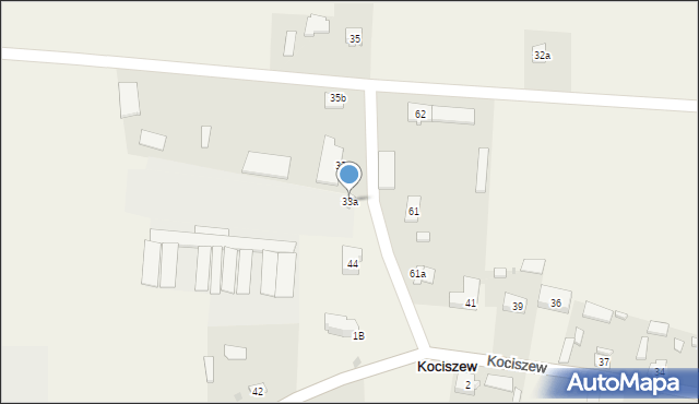 Kociszew, Kociszew, 33a, mapa Kociszew