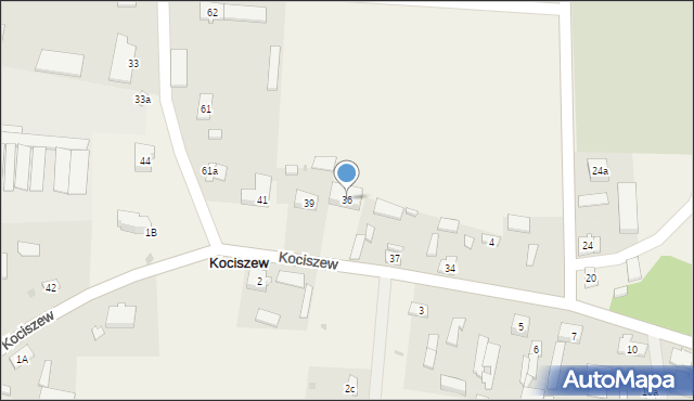 Kociszew, Kociszew, 36, mapa Kociszew